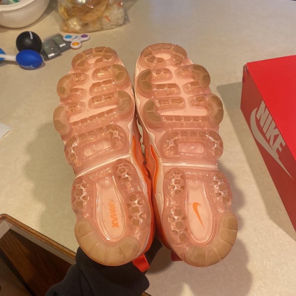 Nike Women's Orange and Pink Gradient Air VaporMax Plus Sneakers - Picture 8 of 8